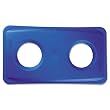 Rubbermaid Commercial Lid for Slim Jim Bottle Recycling Container, 20-3/8 x 11-3/8 Inch, Blue (269288BE)