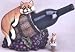 Drunk Red Tabby Cat Wine Bottle Holder With Stopper