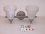 NEW 2 LIGHT DECORATIVE BATHRPOM VANITY BAR LIGHT OR HALLWAY LIGHT LIGHTING FIXTURE