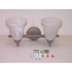 NEW 2 LIGHT DECORATIVE BATHRPOM VANITY BAR LIGHT OR HALLWAY LIGHT LIGHTING FIXTURE by SUNLINK