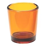Biedermann and Sons 6 Glass Votive Candle Holder In Amber by Biedermann & Sons