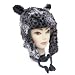 Womens/Ladies Animal Print Faux Fur Winter Trapper Hat with Tassels and Ears 41%2BQeEK77vL. AA75 Womens/Ladies Animal Print Faux Fur Winter Trapper Hat with Tassels and Ears