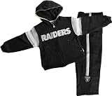 Oakland Raiders Kids 4-7 Full Zip Hooded Jacket and Pant Set - Medium (5-6)