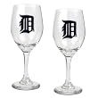 Detroit Tigers MLB 2pc Wine Glass Set - Primary Logo Detroit Tigers MLB 2pc Wine Glass Set - Primary Logo