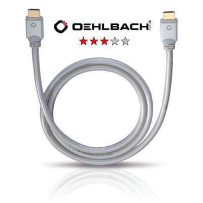 Oehlbach Magic High Speed HDMI-Kabel 0,75m, weiss (92420) Preisvergleich