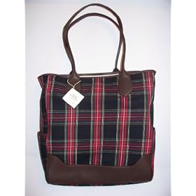 Pottery Barn Kids Plaid Diaper Bag