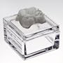 FROSTED ROSE COVERED BOX