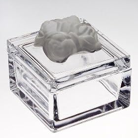 FROSTED ROSE COVERED BOX