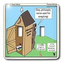 Rich Diesslins Funny Theology Cartoons - Thomas Akempis - Philosophy Reading Room - Light Switch Covers - double toggle switch