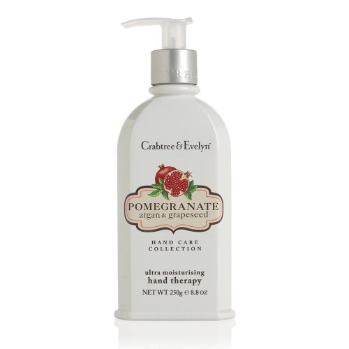 Crabtree & Evelyn Ultra-Moisturising Hand Therapy, Pomegranate, Argan and Grapeseed, 8.8 oz.