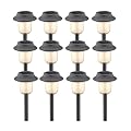 Malibu Solar Powered Polymer Walk Light Kit, 12-Pack, Black #LZ420-12
