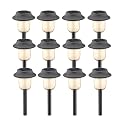 Malibu Solar Powered Polymer Walk Light Kit, 12-Pack, Black #LZ420-12