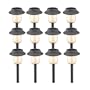 Malibu Solar Powered Polymer Walk Light Kit, 12 Pack, Black #LZ420-12