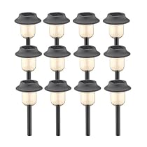 Malibu Solar Powered Polymer Walk Light Kit, 12-Pack, Black #LZ420-12