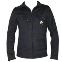 Adidas Originals 80s Driving TT Tracksuit Top Jacket Black Mens