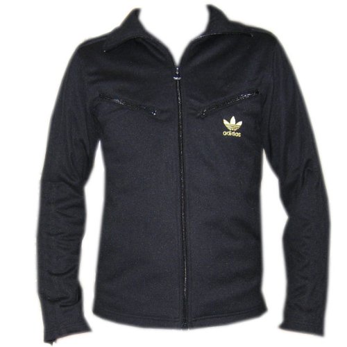 Adidas Originals 80s Driving TT Tracksuit Top Jacket Black Mens