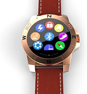 Smart Watch Creative Gift Smartwatch Support IOS and Android Devices 4.0 and Higher (Golden)