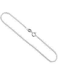Sterling Silver Classic Italian Cable Chain Necklaces & Bracelets 1.8mm wide Nickel Free, sizes 7 - 30 inches