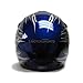 TMS® Adult TMS Blue Flame Dirt Bike ATV Motocross Helmet with Goggles (Large)