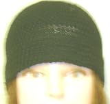 Hand Crocheted Finest Quality Black Wool Skull Cap for Women and Teens