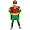882309 (Small 4-6) Robin Muscle Chest Teen Titans
