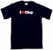 I Heart (Love) Clay Men's Tee Shirt in 12 colors Small thru 6XL