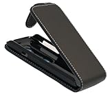 iTALKonline BLACK FlipMatic Easy Clip On Vertical Flip Pouch Case Cover wit ....