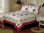 Lady Bug Yard Full / Queen Quilt with 2 Shams