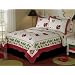 Lady Bug Yard Full / Queen Quilt with 2 Shams