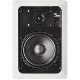 HiFi Works 30001 HFW5 5.25-Inch In-Wall Speakers, White (Pair) by 