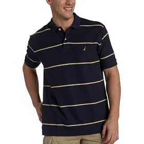 Nautica Men's SS Clarkson Stripe Polo