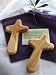 Two Olive Wood Olivewood Comfort Holding Hand Crosses With Gift Bags and Cards