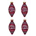 Cleveland Cavaliers 4-Pk Ornament Set