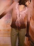 Roberto Cavalli - New ROBERTO CAVALLI Purple Silk Ruffle Sweater Cami Set M