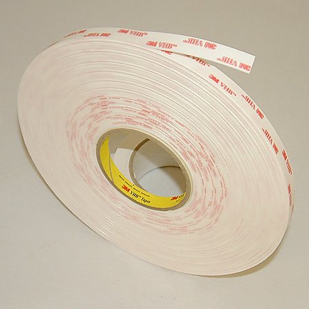 3M VHB Acrylic Foam Tape 4950 White, 1/2 in x 36 yd 45.0 mil [PRICE is per ROLL]