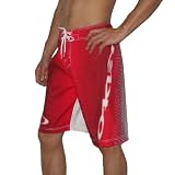 Mens Oakley Skate & Surf Boardshorts Board Shorts - Red & White