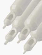 10 x Sterile Disposable 1-3 Round Tip Lexan Tattoo Tubes 1/2" Grip