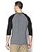 Under Armour Men's UA Tri-Blend 3/4 Sleeve Tee, Greyhound Heather/Asphalt Heather/Stealth Gray, XL