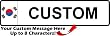 Customized Front Registration Plates  South Korean Flag