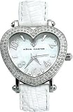 Aqua Master Women's Two Row Diamond Heart Watch, 1.25 ctw