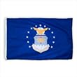 Valley Forge Nylon United States  Air Force Flag, measures 3-Foot x 5-Foot