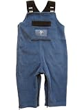 Zypalong Kids Baby Boy/Girl Overalls with Zippers (Blue, Fall/Winter, Made in USA)