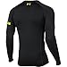 Under Armour Men's UA Base 4.0 Crew Black/Battleship/School Bus T-Shirt XL