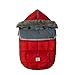 7 A.M. Enfant Le Sac Igloo Extendable Baby Bunting Bag Adaptable for Strollers, Red, Large