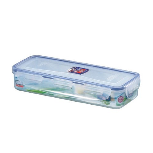 Lock&Lock 24-Fluid Ounce Rectangular Food Container with Tray, Short, 2.9-Cup