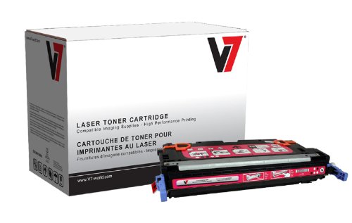 V7 Magenta Toner Cartridge for HP Color LaserJet 3600, 3600N, 3600DN, Q6473A, Q6473A, 95542 and 99B-02020 (V73600M)