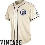 MLB Majestic Detroit Tigers Cooperstown Collection Traditional Jersey - Cream (Medium)