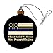 GRAPHICS & MORE I Stand Behind The Heroes Who Protect This Line Thin Blue American Flag Wood Christmas Tree Holiday Ornament