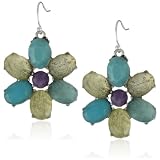 Lucky Brand Amour Ears Silver-Tone Stone Flowe