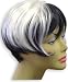 Black / White Two Tone Wig